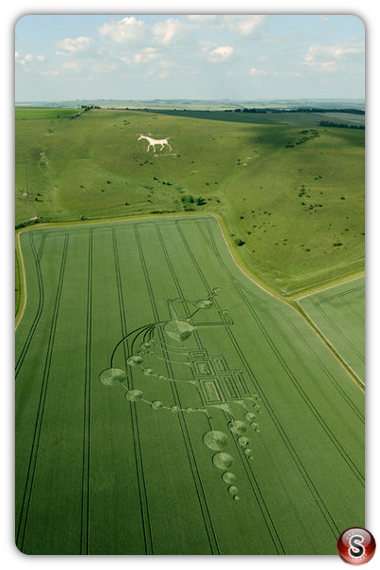 Crop circles - Alton Barnes White Horse Wiltshire 2009