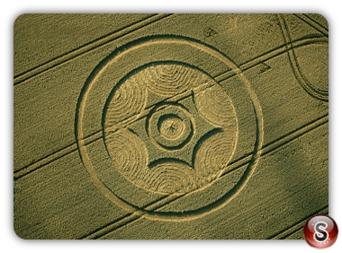 Crop circles - Green Street Nr Avebury Wiltshire 2014