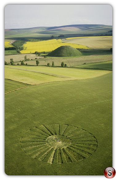 Crop circles - Waden Hill Wiltshire 2002