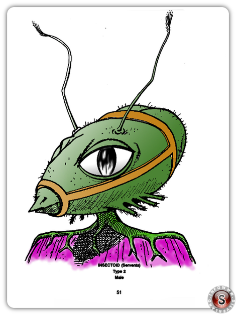 Insectoid type 2 ( false colour ) - Blue Planet Project - Rielaborazione grafica Silverland