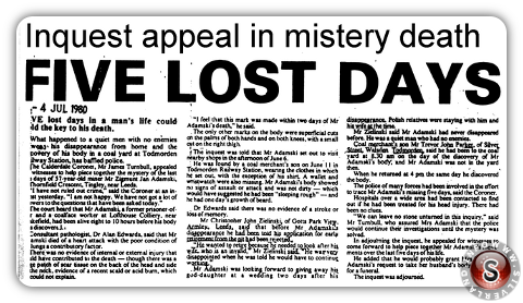 Uno dei tanti articoli dell'epoca datato 4 July 1980