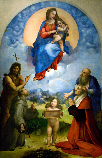 Raffaello Sanzio ( 1511-1512 ) La Madonna di Foligno