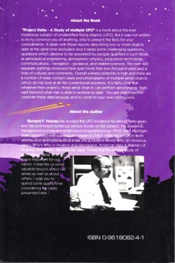 Project Delta - A Study of Multiple UFO By Richard F. Haines 