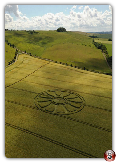 Crop circles - Barbury Castle Wiltshire 2020