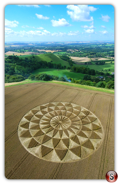 Crop circles - Martinsell Hill Ramsbury Wiltshire 2007