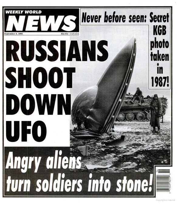 UFO “crash” Russians: un falso di “Weekly World News”