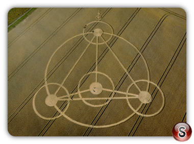 Crop circles - Woodborough Hill Wiltshire 2009
