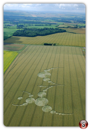 Crop circles - East Field Alton Barnes Wiltshire 2007