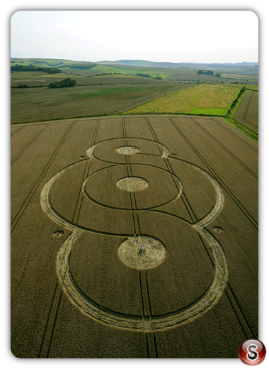 Crop circles - West Overton Wiltshire 2009