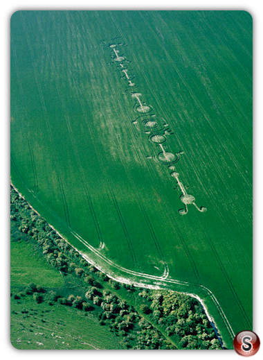 Crop circles - East Field Alton Barnes Wiltshire 1999