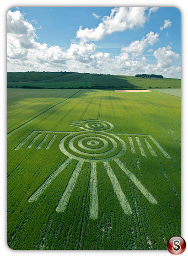 Crop circles - Barbury Castle Wiltshire 2009