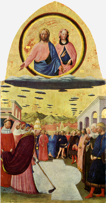 Tommaso di Cristoforo ( 1428 - 1429 ) Il miracolo della neve