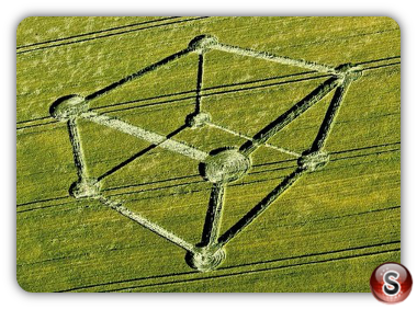 Crop circles - Chilcomb Down nr Winchester Hampshire 2012