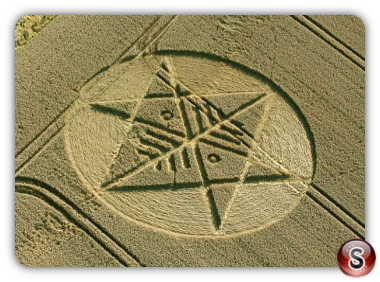 Crop circles - Ackling Dyke Nr Sixpenny Hadley Dorset 2014