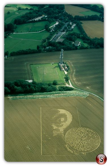 Crop circles - Sparsholt nr Winchester Hampshire 2002