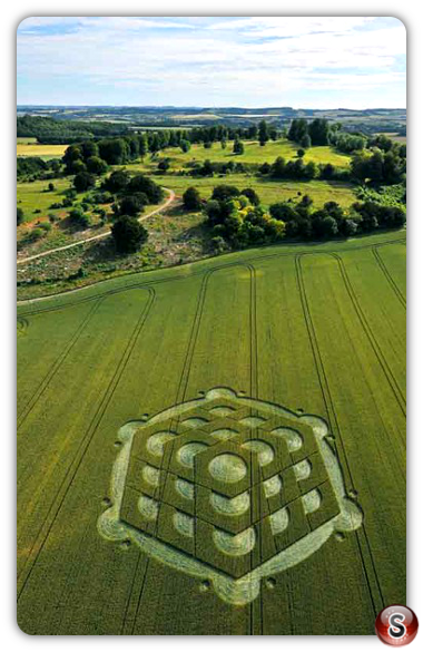 Crop circles - Danebury Hill 2010
