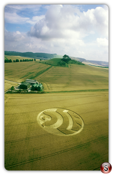 Crop circles - Woodborough Hill Alton Barnes Wiltshire 2003