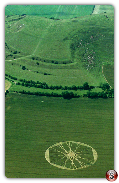 Crop circles - Cley Hill Warminster Wiltshire 1997