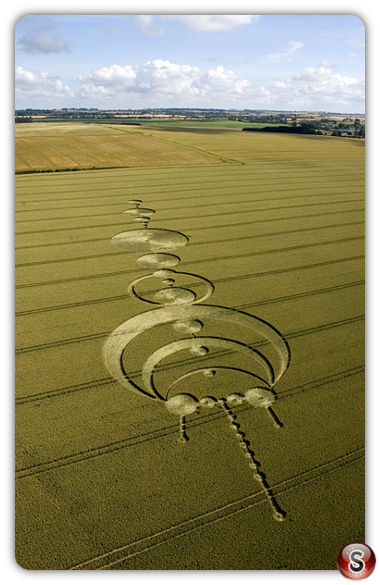 Crop circles - Windmill Hill Avebury Wiltshire 2004