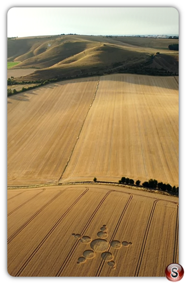 Crop circles - Woodborough Hill Wiltshire 2022