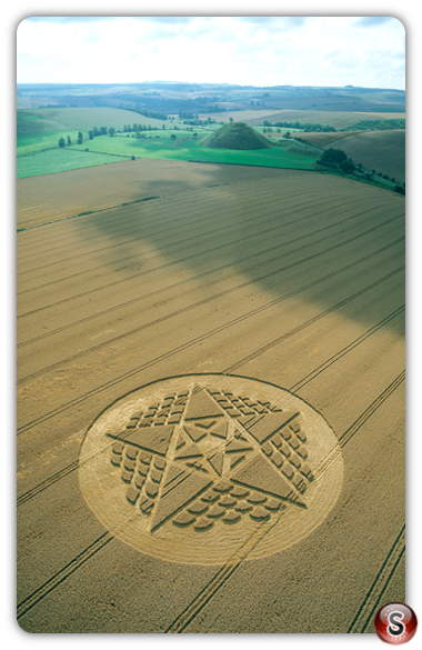 Crop circles - Silbury Hill Wiltshire 2002