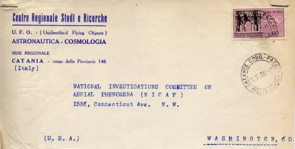 Lettera di Eugenio Siragusa