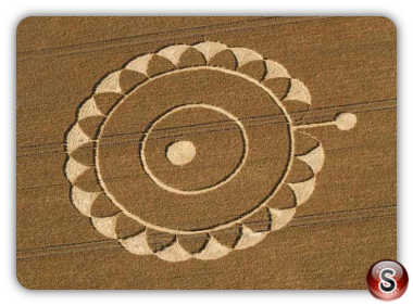 Crop circles - Rodmarton Gloucestershire UK 2014