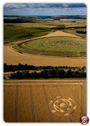 Crop circles - Yarnbury Castle Wiltshire 2020