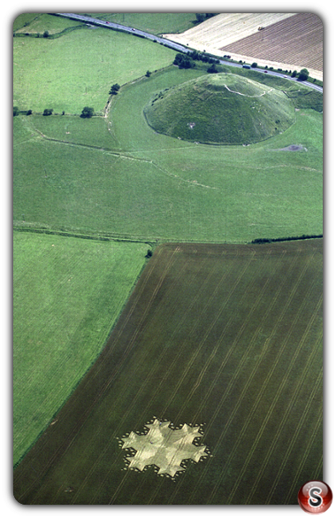 Crop circles - Silbury Hill Wiltshire 1997