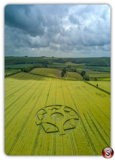 Crop circles - Maiden Bradley Wiltshire 2017