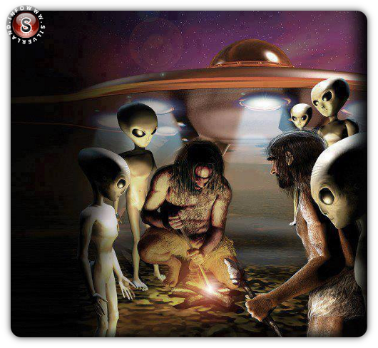 Humans and aliens