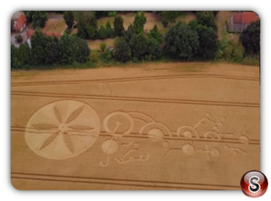 Crop circles - Sutton Hall Essex 2018