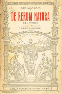 De rerum natura. La natura by Tito Lucrezio Caro