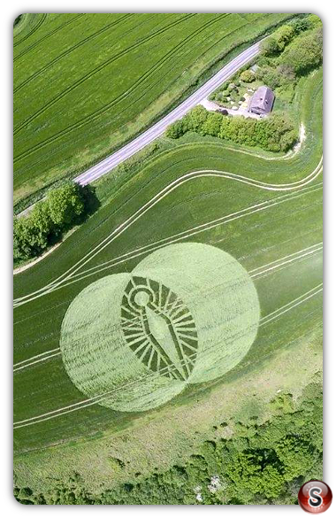 Crop circles  -Cerne Abbas Dorset 2017