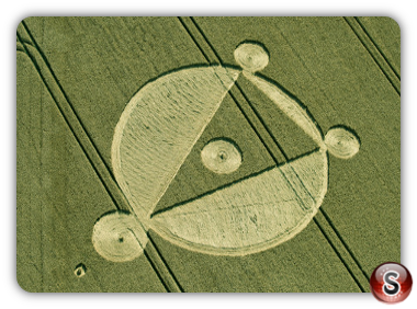 Crop circles - Cow Down Nr East Kennett Wiltshire 2014