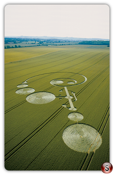 Crop circles - East Field Alton Barnes Wiltshire 2004