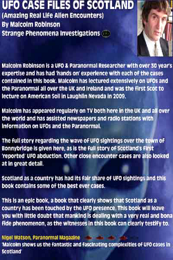 UFO Cases Files Of Scotland by Malcolm Robinson 