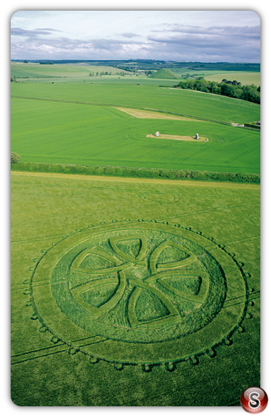 Crop circles - Avebury Trusloe Wiltshire 2002