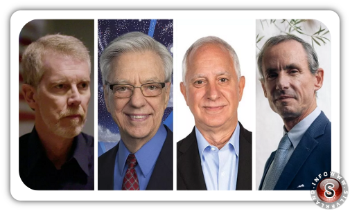 I membri della To the Stars Academy of Arts & Science: da sinistra Steve Justice, Hal Puthoff, Jim Semivan e Chris Mellon 