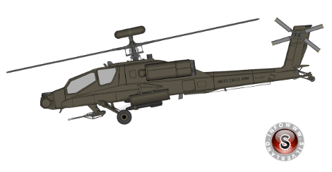 Helicopter Hughes AH-64A Apache