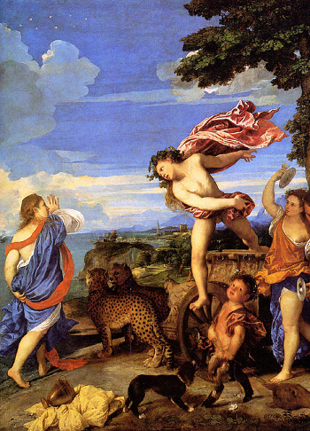 Tiziano Vecellio (1520 -1523) Arianna e Bacco "parte del quadro "
