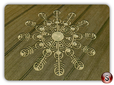 Crop circles - Smeathes Plantation Wiltshire 2009