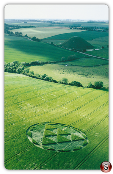 Crop circles - Silbury Hill Avebury Wiltshire 2000