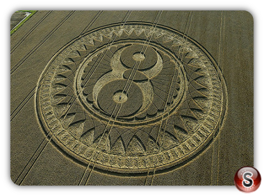 Crop circles - Woodborough Hill Wiltshire 2009