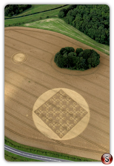 Crop circles - Cheesefoot Head nr Winchester Hampshire 2012