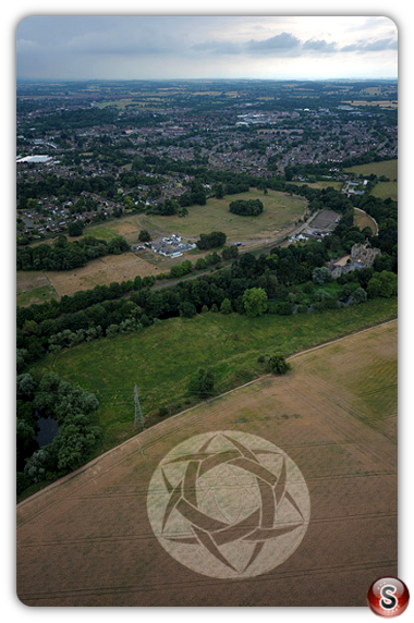 Crop circles - Guys Cliffe Warwickshire 2010