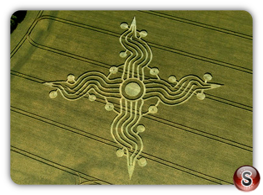 Crop circles - West Woods (nr Lockeridge) Wiltshire 2008