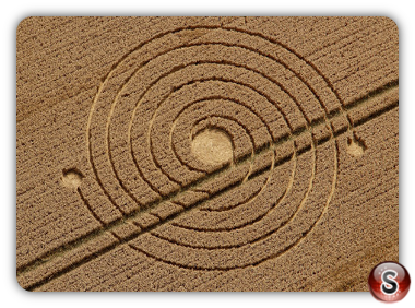 Crop circles - Silbury Hill Nr Avebury Wiltshire UK 2013