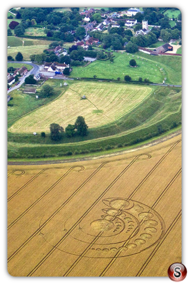 Crop circles - Avebury Stone Circle Wiltshire 2012