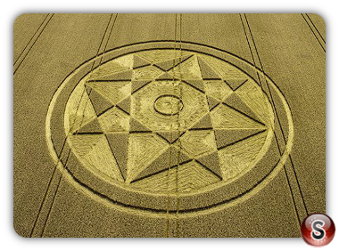 Crop circles - Rollright Stones Oxfordshire 2017